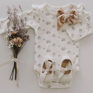 Jamie Kay Rose Floral Frill Onesie (New in bag)